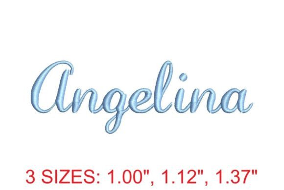 Angelina Embroidery Font: The Script Style for Elegant Branding