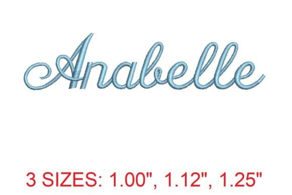Annabelle Embroidery Font: Classic Charm for Your Projects
