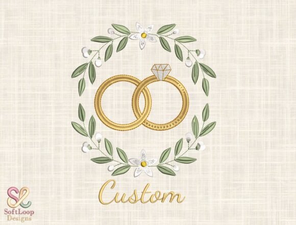 Crafting Timeless Romance with Custom Wedding Rings Embroidery