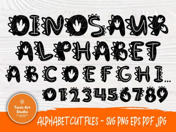 Dinosaur Alphabet: Crafting Prehistoric Charm in Modern Design