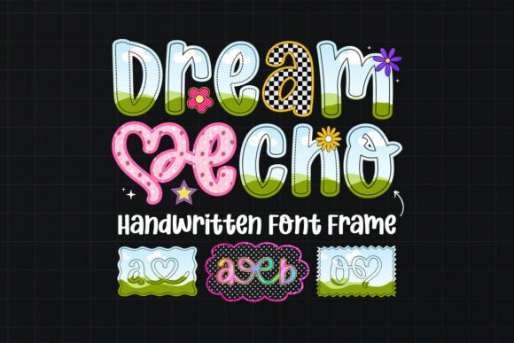 Dream Echo Canva Font Frame Template: A Designer's Creative Asset