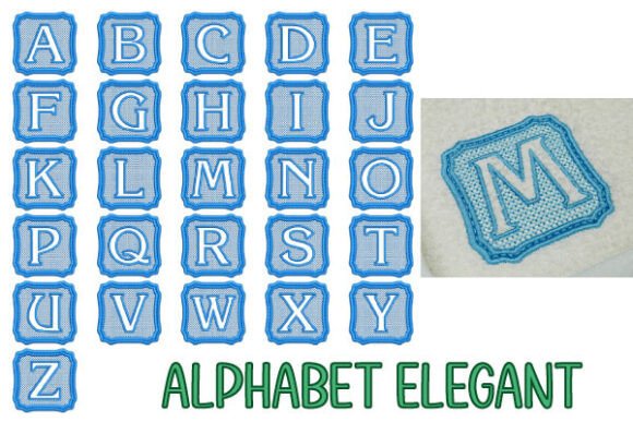 Elegant Alphabet: The Perfect Embroidery Font for Personalized Gifts