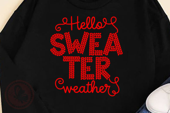 Embrace the Cozy Charm of Hello SWEATER Weather Font
