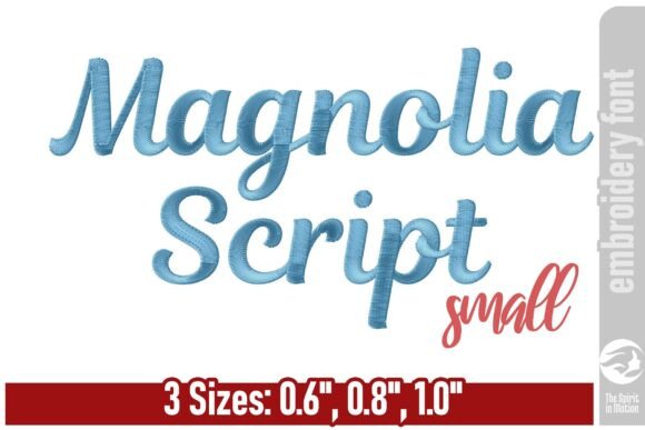 Magnolia Script Embroidery Font: Elegant Touches for Every Project