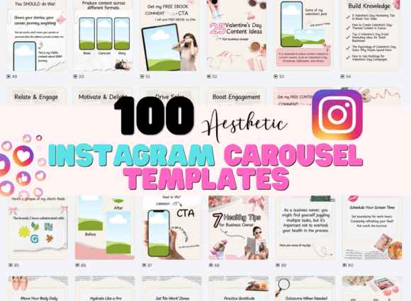 Master Your Feed: The Power of 100 Canva Instagram Carousel Templates