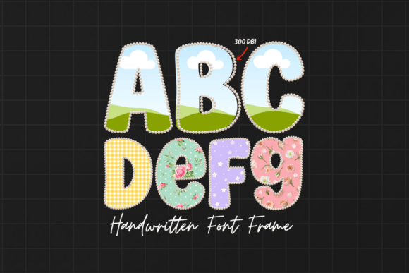Pearl Font Alphabet: A Canva Frame Template for Timeless Design