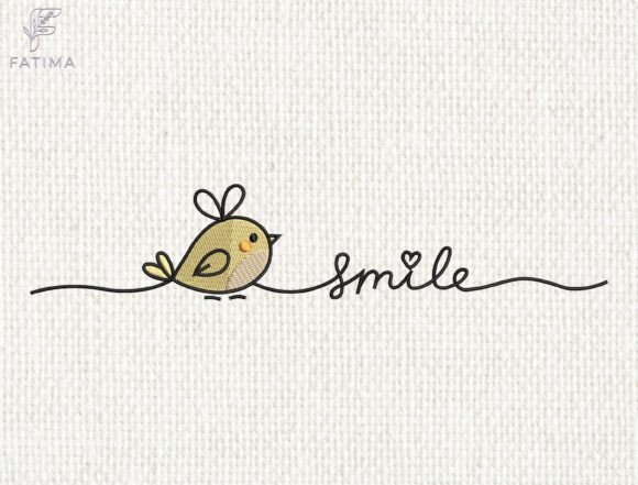 Smile Bird Embroidery Design: A Tiny Stitch with Big Emotional Impact